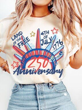 250th Anniversary Shirt for 4th of July TShirt for Independence Day Tee